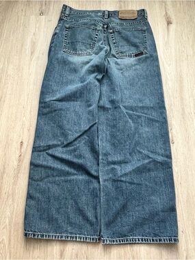 Vintage Abercrombie & Fitch 1892 Jeans Women’s 28 Blue Baggy Wide Leg Denim Y2K